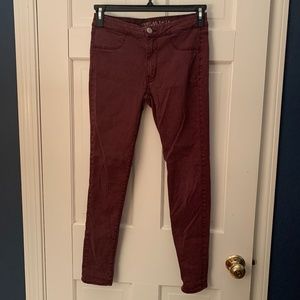 American Eagle, Size 6, Maroon Pants